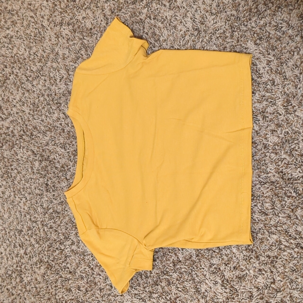 Basic Yellow Crop Top